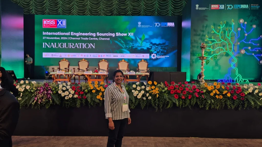 Escenario de la inauguración de la IESS XII en el Chennai Trade Centre