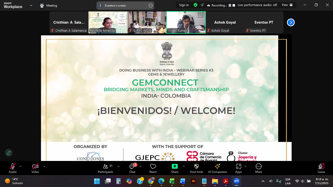 GEMCONNECT: Impulsando el Futuro del Comercio de Gemas y Joyería entre Colombia e India
